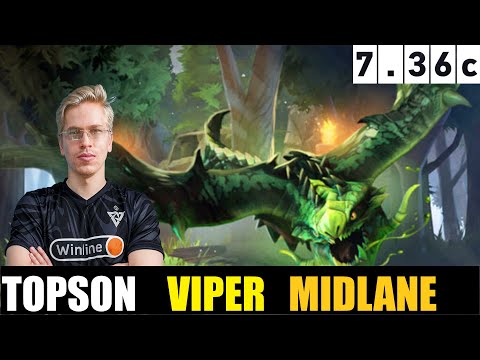 🤯 TOPSON [VIPER] MID 7.36C - DOTA 2 HIGHEST MMR MATCH  #dota2gameplay   #dota2   #topson