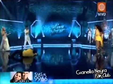 Gianella Neyra bailando salsa en El Gran Show