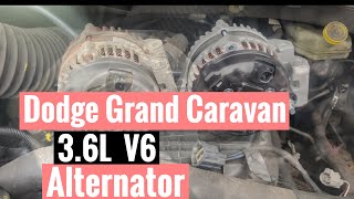 2010-2013  Dodge Grand Caravan 3.6L V6 Alternator Replacement 🚘