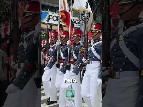 PMA Color Officers lead the Baguio Day Parade at Session Road #shorts #pma #baguio