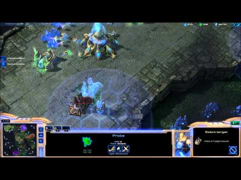 StarCraft 2 - pro Dark Templar rush (get Diamond League in 7 min, 1 game)
