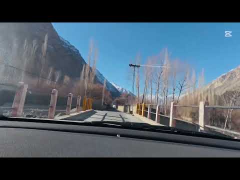 Winter Morning Drive on a Mountain Road