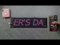 Programovateľný LED displej Devil Eyes 16 × 144 px – 192 × 1330 mm, RGB, USB, Bluetooth app, diaľkový ovládač - Video Youtube