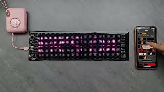 LED Matrix panel Devil Eyes 9,2x37,4 cm (2 ks)