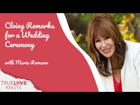 Closing Remarks For A Wedding Ceremony