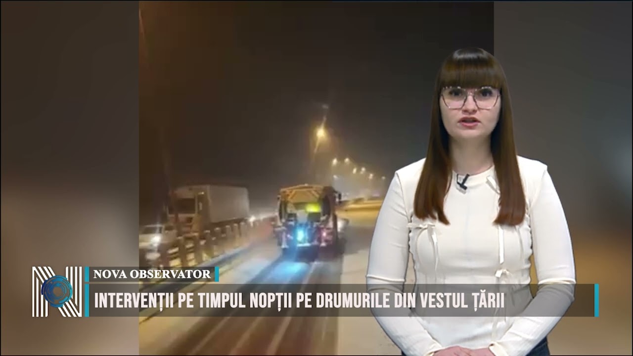 Intervenții pe timpul nopții pe drumurile din vestul țării