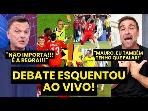 MAURO CEZAR e PILHADO DIVERGEM AO VIVO sobre ARBITRAGEM do jogo da ARGENTINA! “A REGRA É ESSA!!!”
