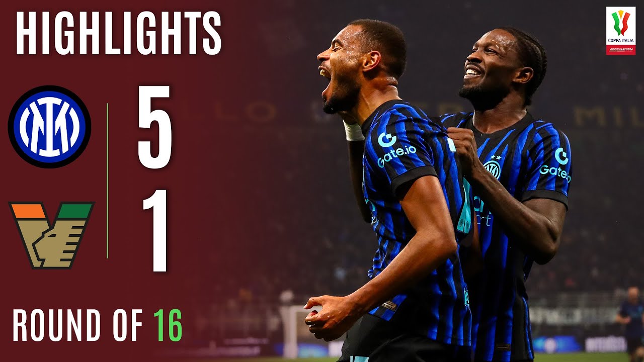 INTER-VENEZIA 5-1 | HIGHLIGHTS | Inter Through With a Goal Feast | Coppa Italia Frecciarossa 2025/26