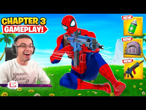 Nick Eh 30 reacts to Fortnite Chapter 3 GAMEPLAY!