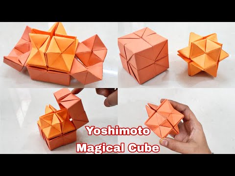 How to make yoshimoto cube | magical infinity cube transformation toy | How to make with paper