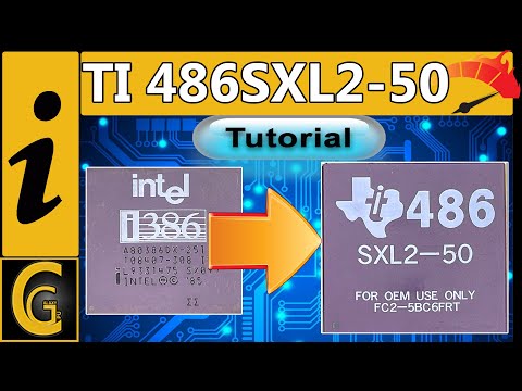 TI486SXL2-50 OverDrive for 386 Boards / Benchmark and Tutorial