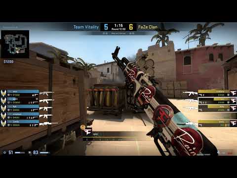 CS:GO POV Demo FaZe Rain (24/13) vs Vitality (de_mirage)