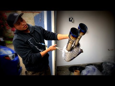 NEW INVIDIA R400 CATBACK EXHAUST...!!! HOW TO INTALL IT ON A SUBARU WRX STI!!!