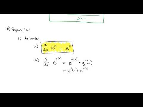 4.3, 4.4 Differentiating the Natural Logarithm & Exponential Functions