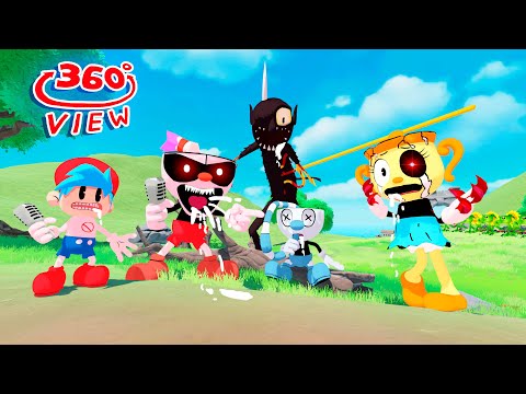 Cuphead.exe FNF Threefolding knockout 360° Animation.