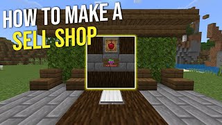 How to Make an EASY Sell Shop in Minecraft *Bedrock*