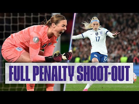 Full Penalty Shootout | England 1-1 Brazil (4-2 Penalties) UEFA Women's Finalissima | England
