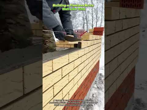 Building a Flawless Brick Wall Like This