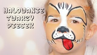 Malowanie twarzy ???? Piesek | Puppy Face Painting & Makeup for Kids