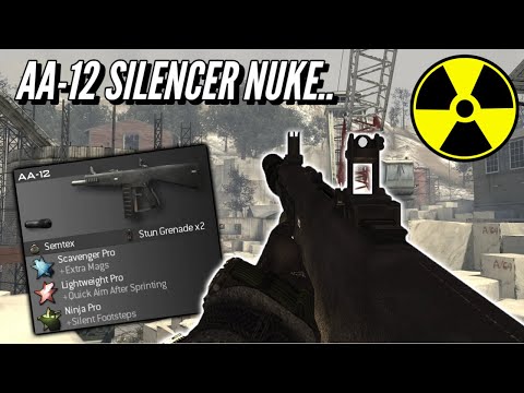 MW2- AA-12 Silencer Nuke Challenge... (2022)