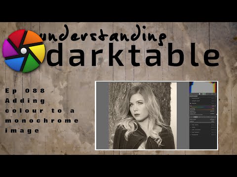 darktable ep 088 - Adding colour to a monochrome image