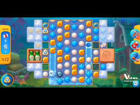 Fishdom. 8699 level no boosters and diamonds. 17 moves