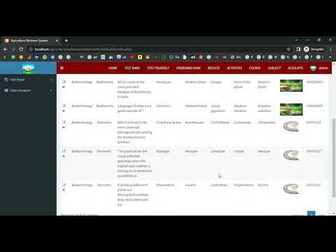 Agriculture Exam Reviewer in PHP Application Projects