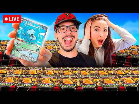 🔴LIVE! - Opening Expensive Pokemon Packs Until I Find Bubble Mew!