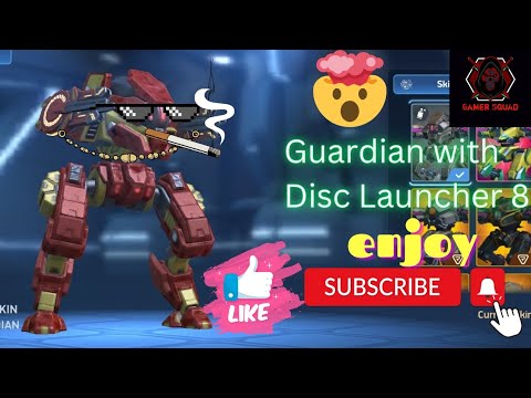 Guardian with Disc Launcher 8 funny moments 😂😂😂#mecharena
