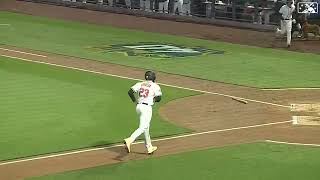 Jordan Diaz SMOKES a Three-Run Home Run! | Oakland Athletics Prospect | 4/7/2023