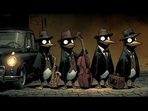 Penguins Drive into the Night – Jazz for SMOOTH FOCUS & Steady Flow