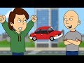 Classic Caillou Steals His Dad S Car Arrested Grounded