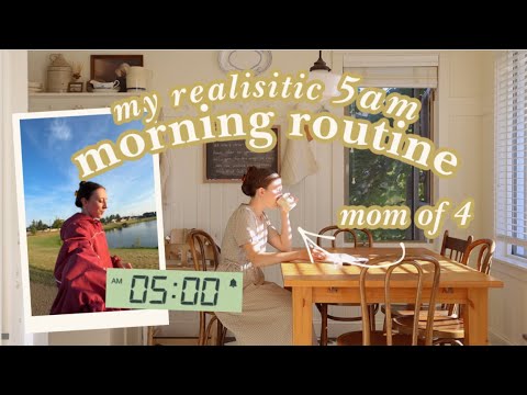 i wake up at 5am every morning // 5am Morning Routine As A Busy Mom of 4 ☀️