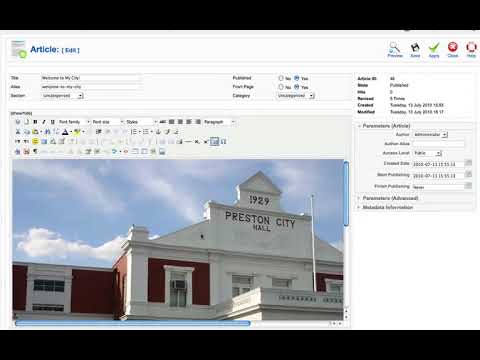 Joomla 1 5 Intermediate Lesson 10 JCE Tasks