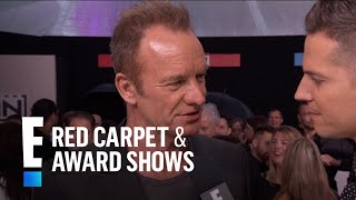 Sting Talks Receiving AMAs Merit Award | E! Live from the Red Carpet