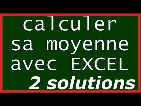 comment calculer LA MOYENNE GÉNÉRALE d'un élève avec coefficients