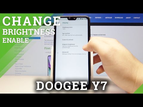 How to Set Up Brightness in DOOGEE  Y7 - Manage Auto Brightness