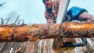Broken Furnace! | Restocking Firewood & Pumpkin Spice Muffins!
