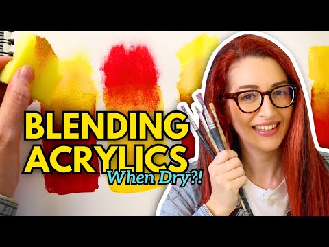How To Blend Acrylic Paint That's DRIED! 3 Easy Ways ✔️