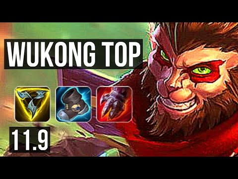 WUKONG vs VAYNE (TOP) | 6/0/3, 1.3M mastery, 500+ games, Dominating | NA Master | v11.9