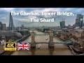 London From Above 4K Drone Views The Gherkin Tower Bridge The Shard ️