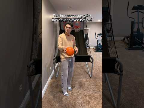The hooper vs guy who has never played before! 🏀