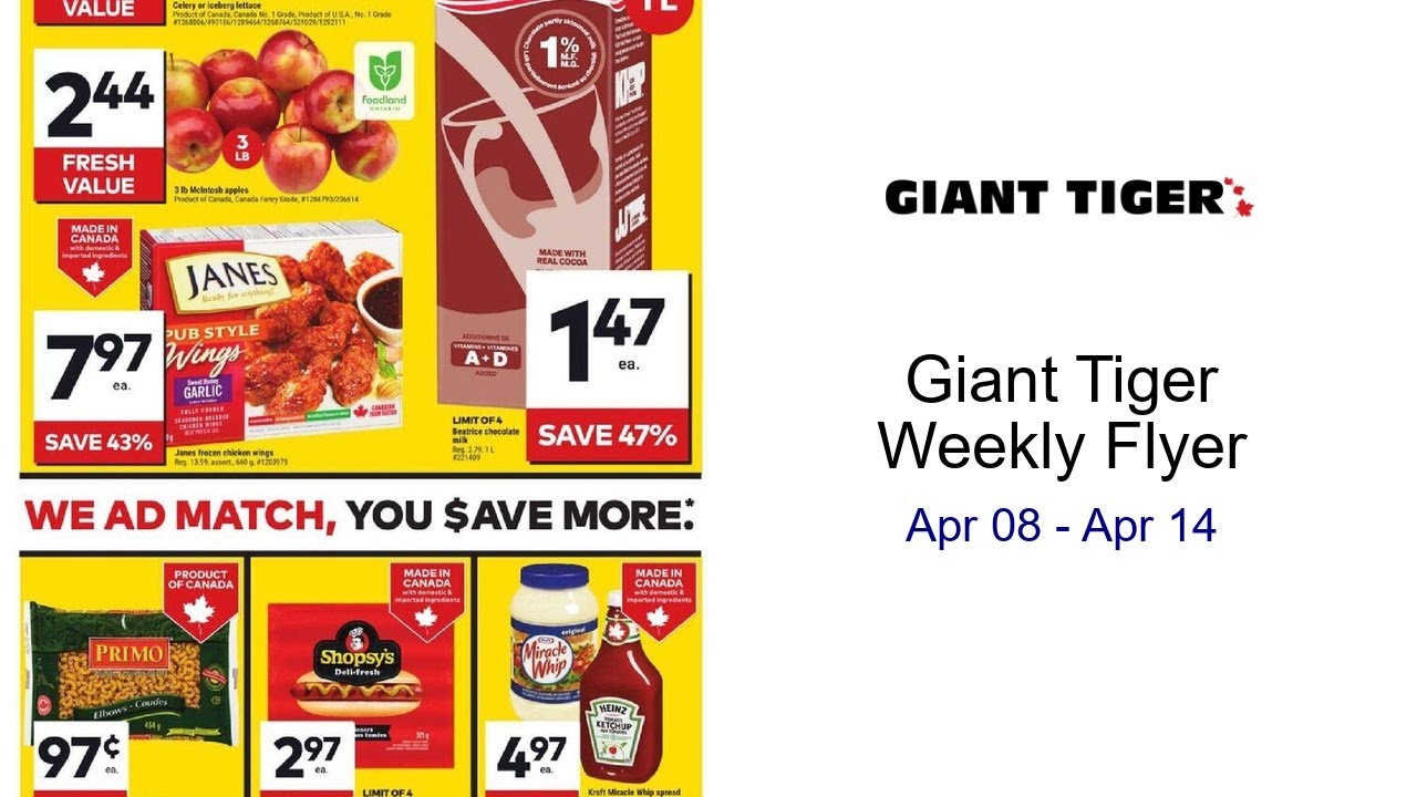 Giant Tiger Weekly Flyer Apr 08 - Apr 14