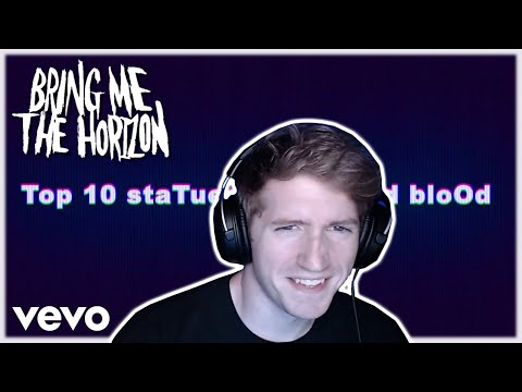 Chris REACTS to Bring Me The Horizon - Top 10 staTues tHat CriEd bloOd