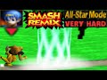 Smash Remix All Star Mode Gameplay With Captain Falcon VERY HARD