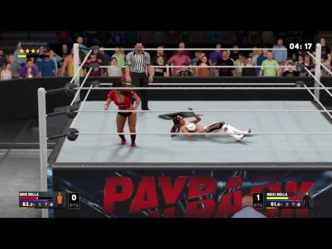 WWE 2K17 Exhibition - Nikki Bella Vs. Brie Bella (IRON MAN MATCH FOR THE WOMENS CHAMPIONSHIP!!)