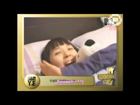 Wonder Girls cute moment - Sunye "bye"
