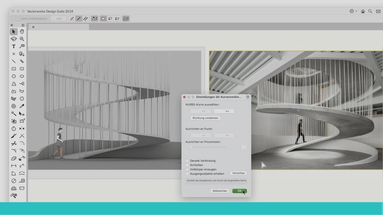 Rampen modellieren mit Vectorworks