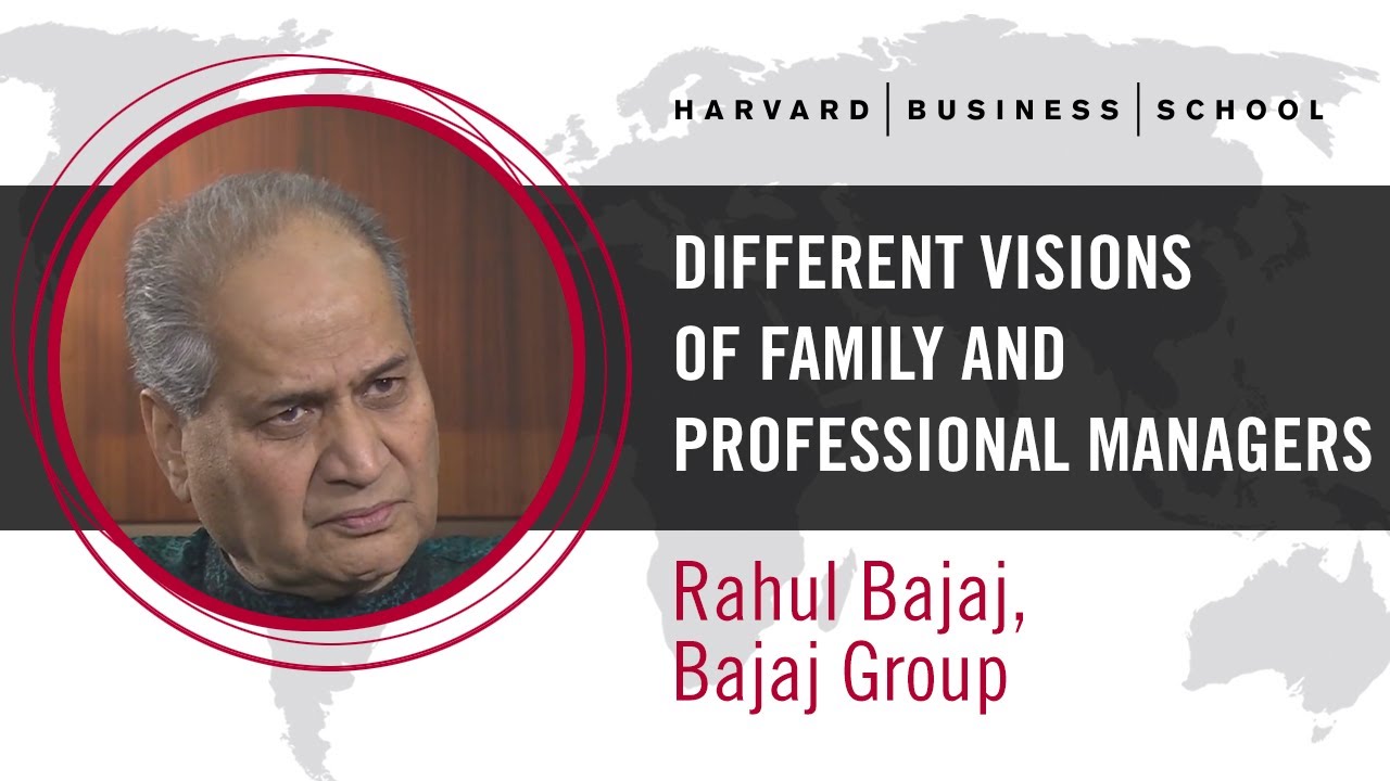 Rahul Bajaj: Different Visions of Family and Professional Managers