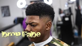 HAIRCUT TUTORIAL: DROP FADE | CURL SPONGE | CRISPY LINE UP